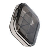 Portable Mini Pill Case Travel Dispensing Pill Organizer Household Food Grade Sealed Storage Medicine Box Small Transparent Black - Side View