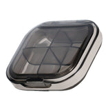 Portable Mini Pill Case Travel Dispensing Pill Organizer Household Food Grade Sealed Storage Medicine Box Small Transparent Black - Top-Down View