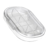 Portable Mini Pill Case Travel Dispensing Pill Organizer Household Food Grade Sealed Storage Medicine Box Big Transparent White - 45-Degree Angle