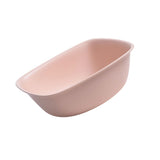 Household Plastic Wash Basin Dormitory Cute Square Laundry Basin Washbasin for Dishing Small Pink