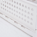 Stackable Storage Basket Plastic Large Open Drawer Wardrobe Cloth Container for Bedroom Living Room Offwhite