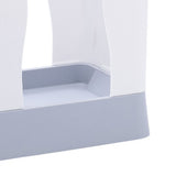 Plastic Garbage Can Expandable Trash Bag Holder Large Capacity for Kitchen Bathroom Pale Grey