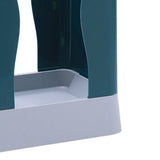 Plastic Garbage Can Expandable Trash Bag Holder Large Capacity for Kitchen Bathroom Blue Gray