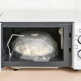 Geometric Microwave Splatter Cover Food Plate Lid with Steam Vents Handle Dustproof for Tray Pan Bowl White - 45-Degree Angle