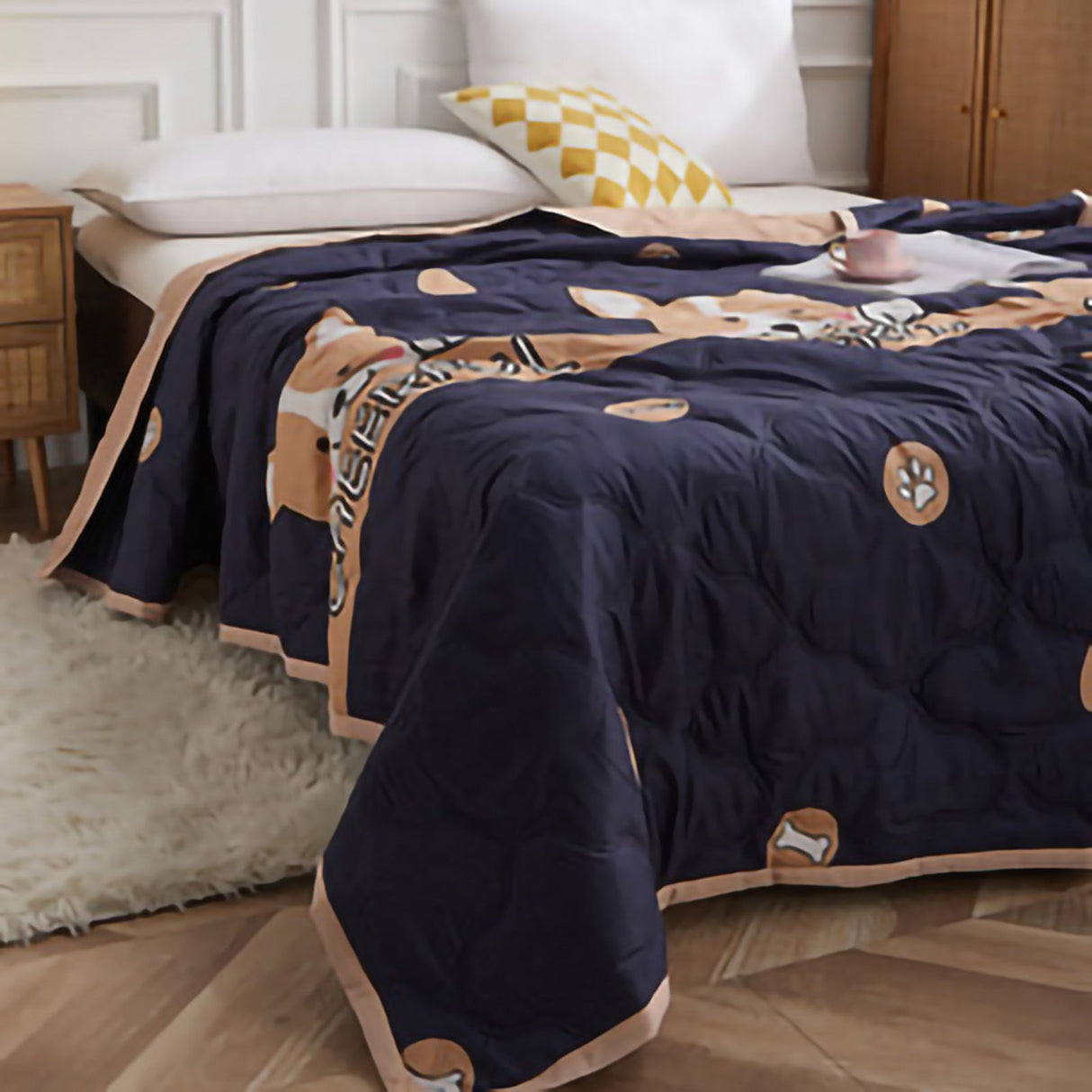 Summer Air Conditioner Quilt Machine Washable Soft Breathable Portable Air Conditioner Blanket Summer Comforter Wait 150x200cm