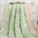Summer Air Conditioner Quilt Machine Washable Soft Breathable Portable Air Conditioner Blanket Summer Comforter avocado 180x200cm
