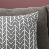 Home Pillow Case Sofa Cushion Accessories Linen Nordic Style Daily Use Home Textiles Grey Arrowhead 45x45
