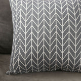 Home Pillow Case Sofa Cushion Accessories Linen Nordic Style Daily Use Home Textiles Grey Arrowhead 45x45