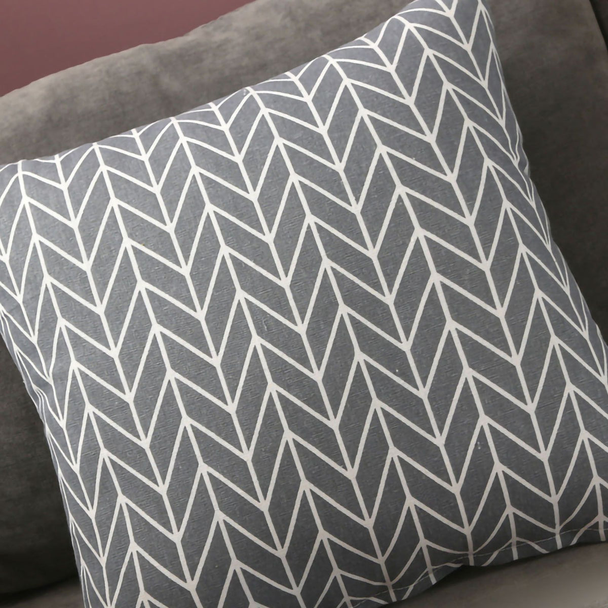 Home Pillow Case Sofa Cushion Accessories Linen Nordic Style Daily Use Home Textiles Grey Arrowhead 45x45