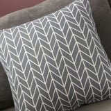 Home Pillow Case Sofa Cushion Accessories Linen Nordic Style Daily Use Home Textiles Grey Arrowhead 45x45 - Top-Down View