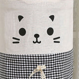 Water Dispenser Bucket Cover Reusable Water Dispenser Barrel Dust Cover Cute for Home Office Cat Black Height 34cm/13.39in X Diameter 28cm/11.02in