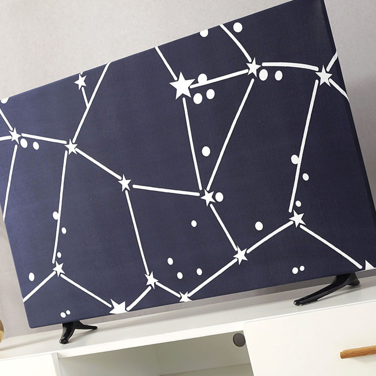 TV Cover Weatherproof Dustproof Universal Elastic Hanging Television Protector for Home Type 3 55in