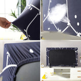 TV Cover Weatherproof Dustproof Universal Elastic Hanging Television Protector for Home Type 4 32in - 45-Degree Angle