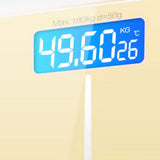 Digital Weight Scale Tempered Glass Smart Accurate Measurement Digital Weight Scale for Home Use Luxury Gold Color 26x26cm / 10.2x10.2in Battery Model - 45-Degree Angle