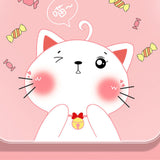 Digital Weight Scale Tempered Glass Smart Accurate Measurement Digital Weight Scale for Home Use LCD Candy Cat 26x26cm / 10.2x10.2in Battery Model