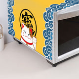 Microwave Cover Cloth Oven Cute Dust Proof Shiled Universal Oil Proof Nordic Style Simple Parts Lucky Cat 35x100cm