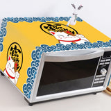 Microwave Cover Cloth Oven Cute Dust Proof Shiled Universal Oil Proof Nordic Style Simple Parts Lucky Cat 35x100cm