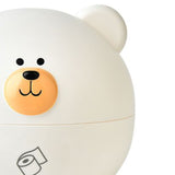 Tissue Holder PP Nordic Bear Shape Multifunctional Tissue Box Home Decoration for Desktop Table Living Room White