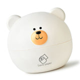 Tissue Holder PP Nordic Bear Shape Multifunctional Tissue Box Home Decoration for Desktop Table Living Room White