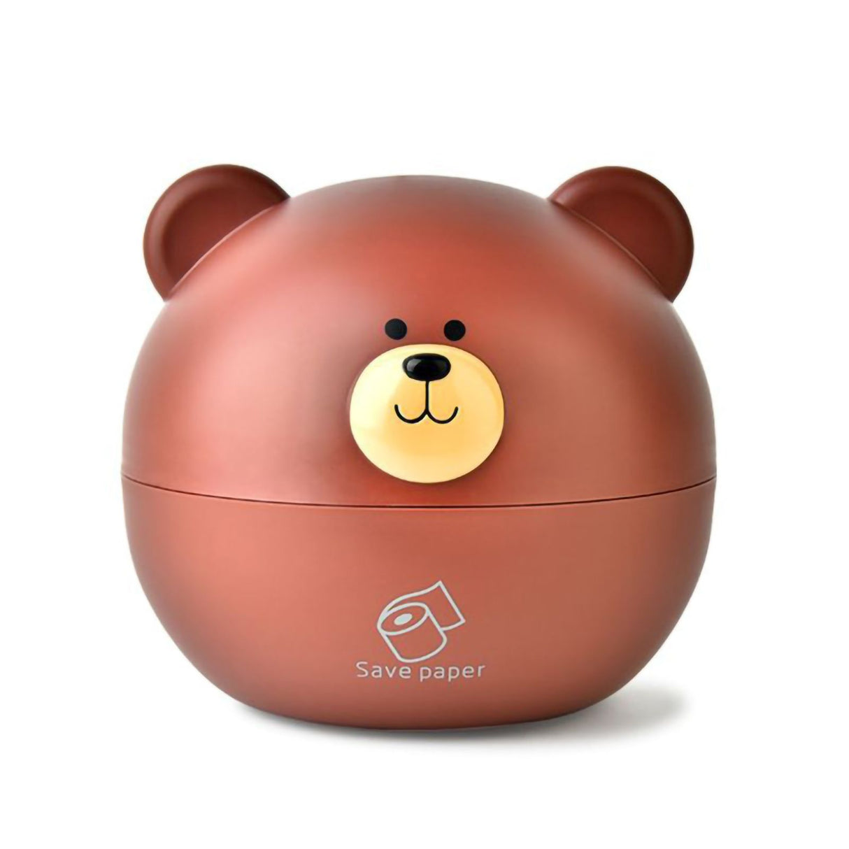 Tissue Holder PP Nordic Bear Shape Multifunctional Tissue Box Home Decoration for Desktop Table Living Room Brown
