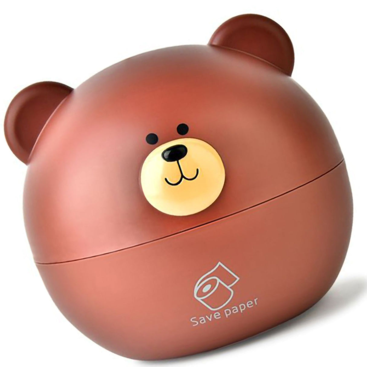 Tissue Holder PP Nordic Bear Shape Multifunctional Tissue Box Home Decoration for Desktop Table Living Room Brown