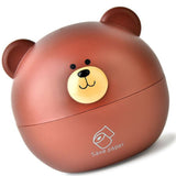 Tissue Holder PP Nordic Bear Shape Multifunctional Tissue Box Home Decoration for Desktop Table Living Room Brown - Front View