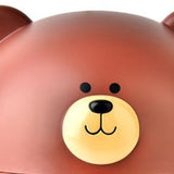 Tissue Holder PP Nordic Bear Shape Multifunctional Tissue Box Home Decoration for Desktop Table Living Room Brown
