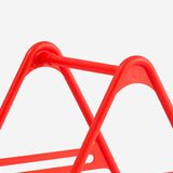 Hanger Storage Rack PP Triangular Rounded Design Shelf Multifunctional Organizer Red