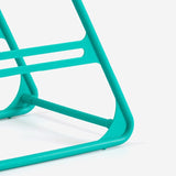 Hanger Storage Rack PP Triangular Rounded Design Shelf Multifunctional Organizer Green - Front View