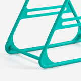 Hanger Storage Rack PP Triangular Rounded Design Shelf Multifunctional Organizer Green - 45-Degree Angle