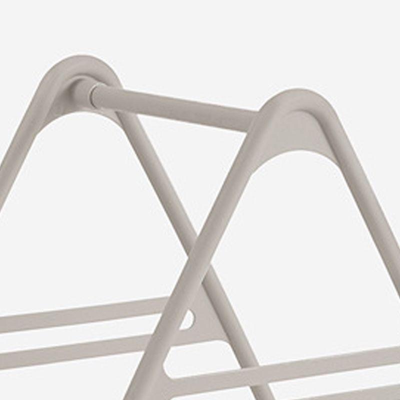 Hanger Storage Rack PP Triangular Rounded Design Shelf Multifunctional Organizer Gray