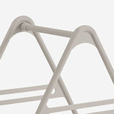 Hanger Storage Rack PP Triangular Rounded Design Shelf Multifunctional Organizer Gray