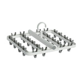 Drying Rack Foldable Matrix Hanging Point 24 Clips Household Drying Rack for Socks Underwear Panties White Grey