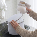 Underwear Wash Bag Bracket Mesh Zipper Underwear Bra Laundry Bag for Machine Washing White Fabric Grey Zipper