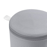 Underwear Wash Bag Bracket Mesh Zipper Underwear Bra Laundry Bag for Machine Washing Grey Fabric Grey Zipper
