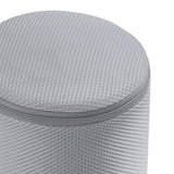 Underwear Wash Bag Bracket Mesh Zipper Underwear Bra Laundry Bag for Machine Washing Grey Fabric Grey Zipper