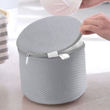 Underwear Wash Bag Bracket Mesh Zipper Underwear Bra Laundry Bag for Machine Washing Grey Fabric Grey Zipper - 45-Degree Angle