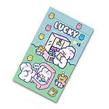 Self Sealing Bag PET CCP Wear Resistant Safe Odorless Cute Pattern Practical Reusable Self Sealing Pouch Game Bunny 22.3x13.5 - Front View