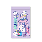 Self Sealing Bag PET CCP Wear Resistant Safe Odorless Cute Pattern Practical Reusable Self Sealing Pouch Snack Bunny 22.3x13.5