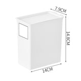 Laundry Powder Container Household Detergent Laundry Bead Laundry Powder Dustproof Storage Box With Cover Slim Tall - 45-Degree Angle