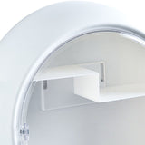 Wall Mounted Makeup Storage Box Oval Shape Waterproof Moistureproof Cosmetic Box Makeup Storage Case 02 - Side View
