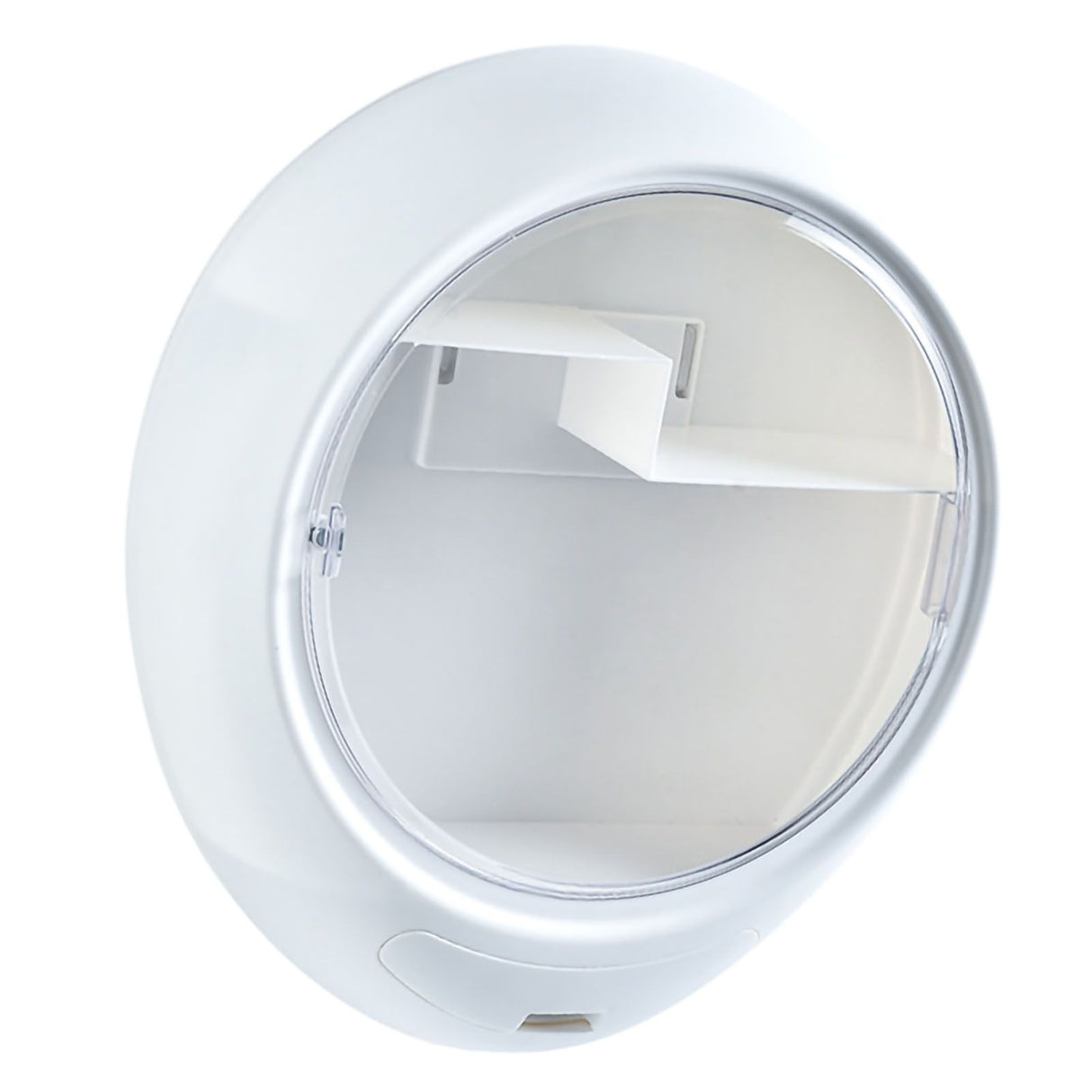 Wall Mounted Makeup Storage Box Oval Shape Waterproof Moistureproof Cosmetic Box Makeup Storage Case 02