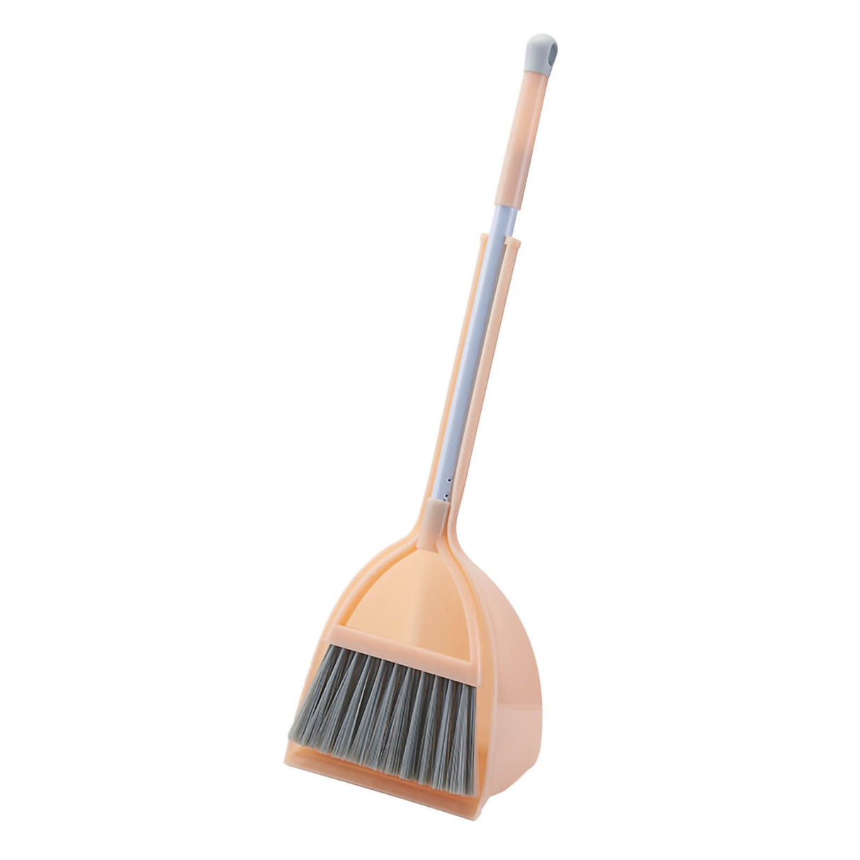 Kids Dustpan Set Soft Fur Plastic Small Broom Dustpan for Baby Kids Toys Kindergarten Red