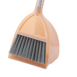 Kids Dustpan Set Soft Fur Plastic Small Broom Dustpan for Baby Kids Toys Kindergarten Red