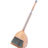 Kids Dustpan Set Soft Fur Plastic Small Broom Dustpan for Baby Kids Toys Kindergarten Red - Side View