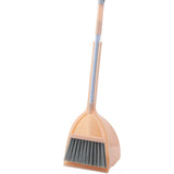 Kids Dustpan Set Soft Fur Plastic Small Broom Dustpan for Baby Kids Toys Kindergarten Red - Top-Down View