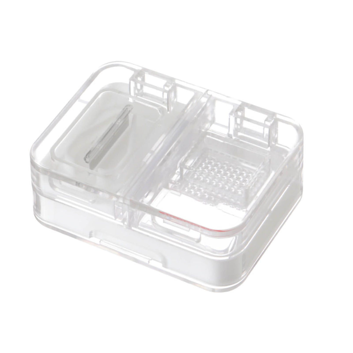 Portable Dispense Medicine Box Mini Small Pill Case Cutting Grinding Medicine Sealed Medicine Storage Box White