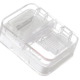 Portable Dispense Medicine Box Mini Small Pill Case Cutting Grinding Medicine Sealed Medicine Storage Box White - Side View