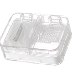 Portable Dispense Medicine Box Mini Small Pill Case Cutting Grinding Medicine Sealed Medicine Storage Box White