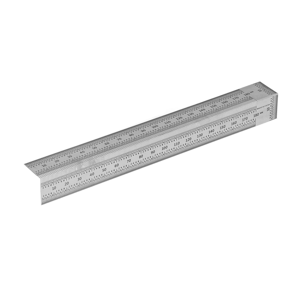 Woodworking Right Angle Ruler High Accuracy Hole Scribing Ruler 180mm Line Marking Gauge Tool for Carpenter